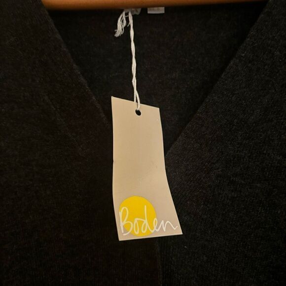 Boden NWT Knitted Cardigan Wool Cashmere Blend Grey Minimalist Elegant Dress 6 - Picture 9 of 14